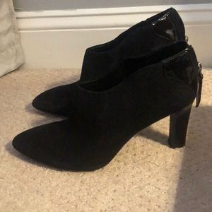 Franco Sarto black heeled boots
